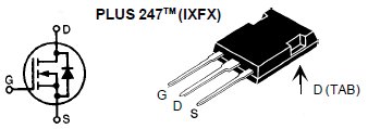 IXFX88N20Q, N-канальный силовой MOSFET транзистор со встроенным быстрым диодом (HiPerFET)